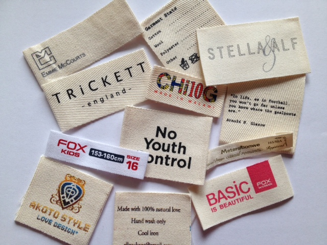 100% Printed Cotton Labels - Affordable Eco-Friendly Labels !!